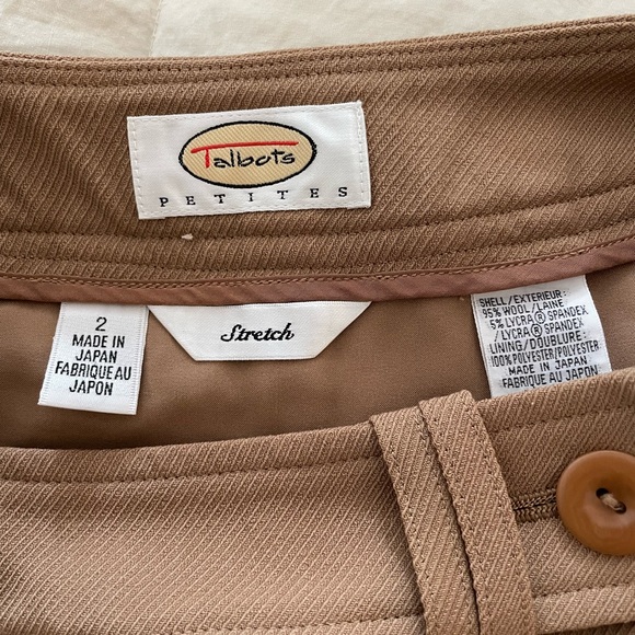 Luxuriously Timeless Classic Camel Wool Stretch Skirt by Talbot’s Petite Size: 2 - Picture 4 of 5